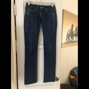 True Religion low rise straight leg jean 24